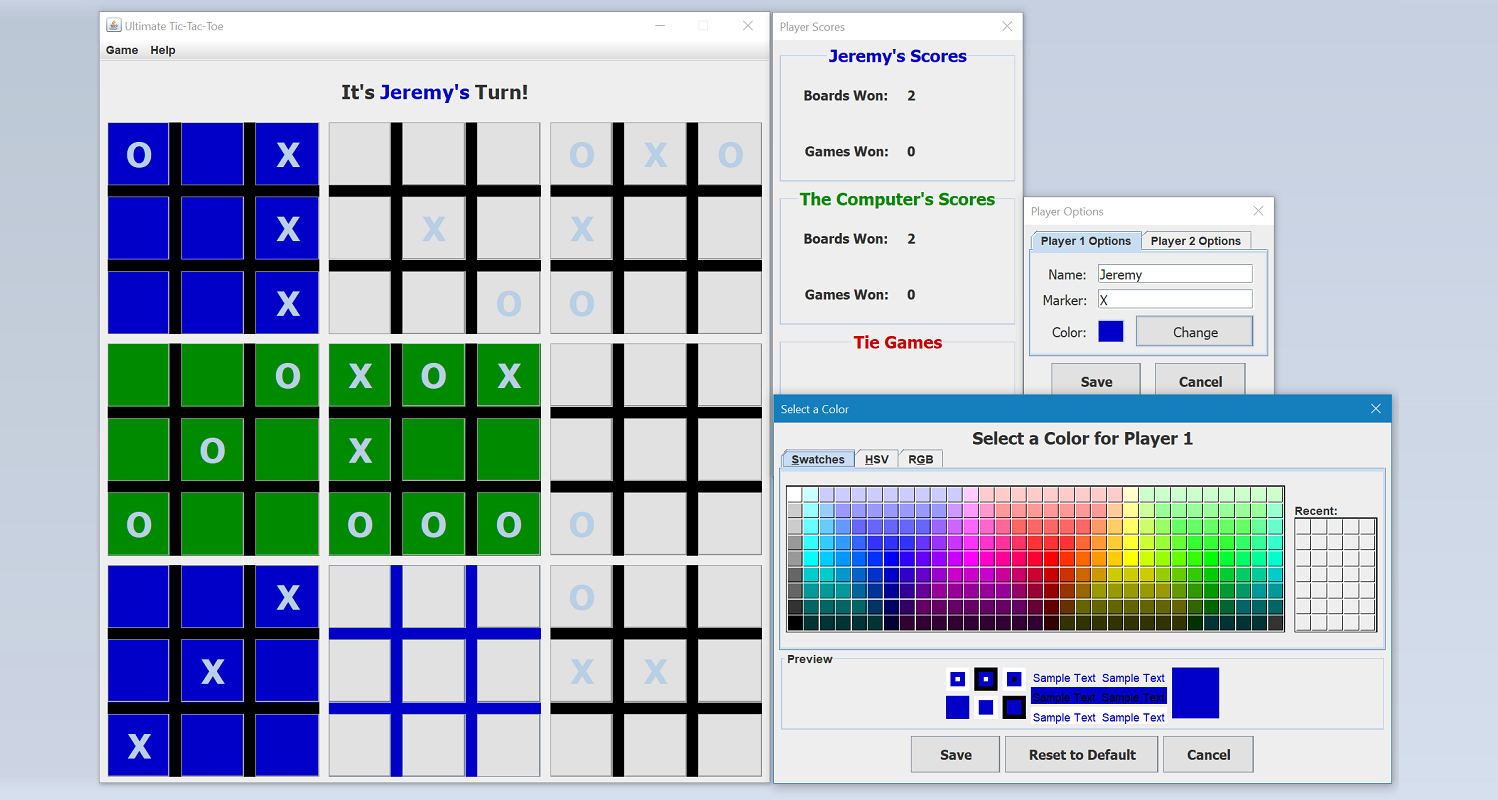 Ultimate Tic-Tac-Toe Screenshot