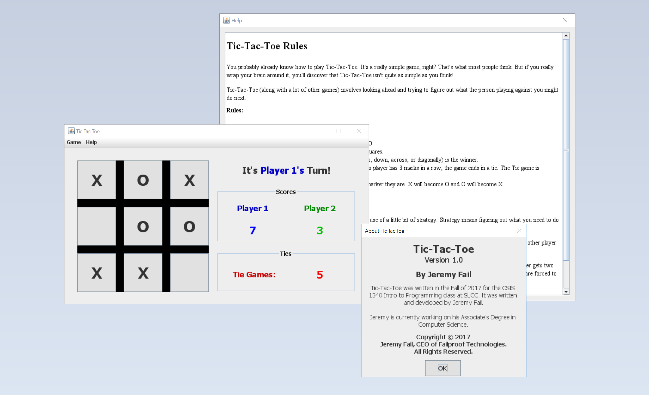 Tic-Tac-Toe Screenshot