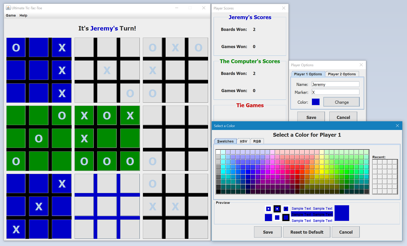 Ultimate Tic-Tac-Toe Screenshot